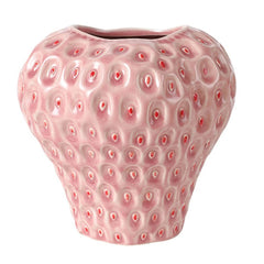 Vintage Ceramic Strawberry Vase - Textured Pot for Stylish Home Decor - Textured Ceramic Vase - Hurbane Home