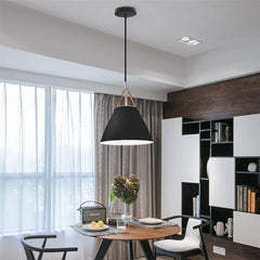 Vintage industrial pendant ceiling light hanging over kitchen island