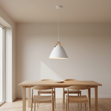 Vintage Industrial Pendant Light With Leather And Iron For Kitchen