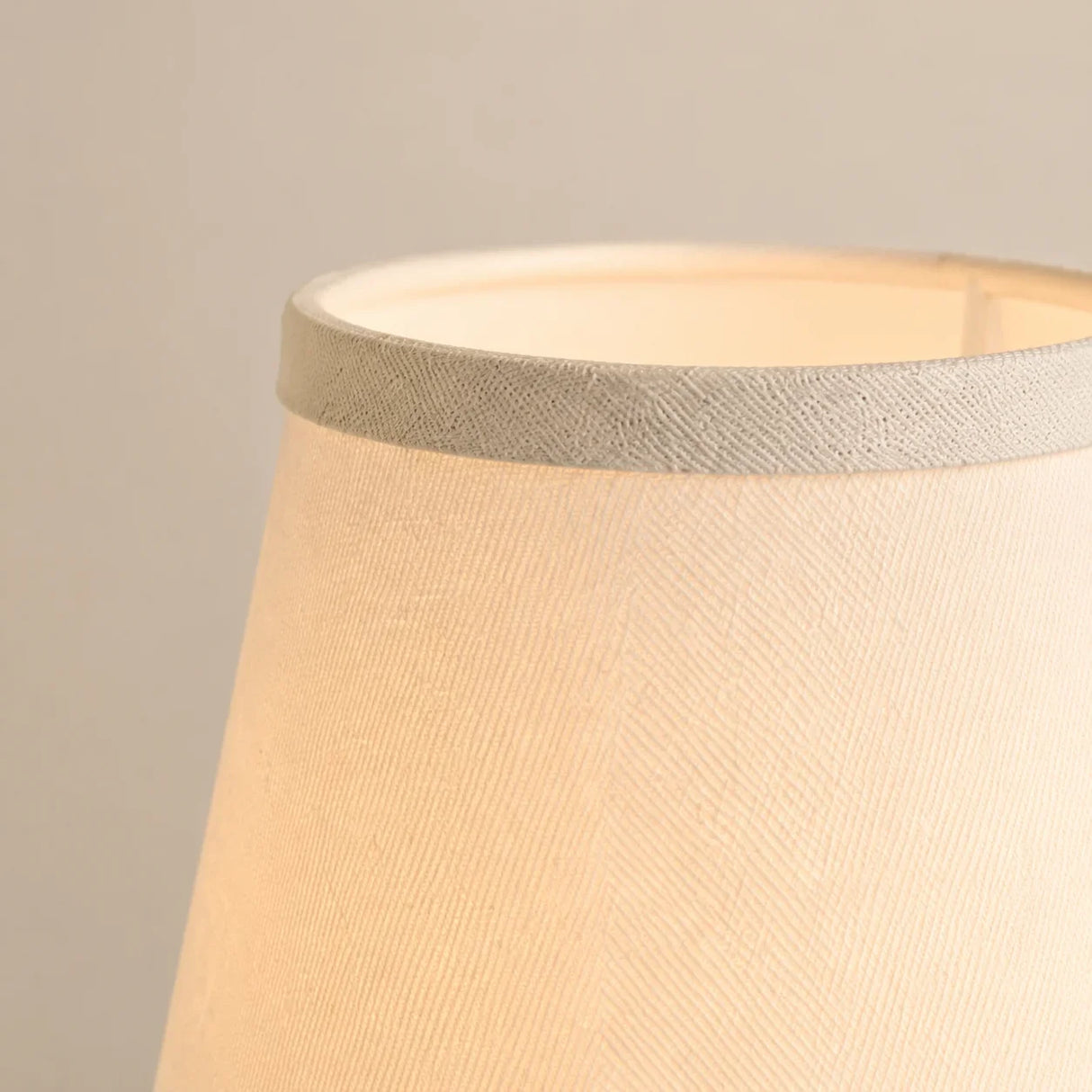 Vintage linen shade wall sconce detail view 31 showing finish and construction