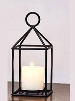 Vintage Wrought Iron Candle Holder - Elegant Floor Standing Decor for Home - Metal Candle Holders - Hurbane Home