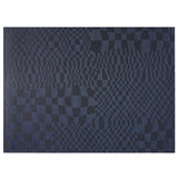 vinyl area rug with warp woven pattern