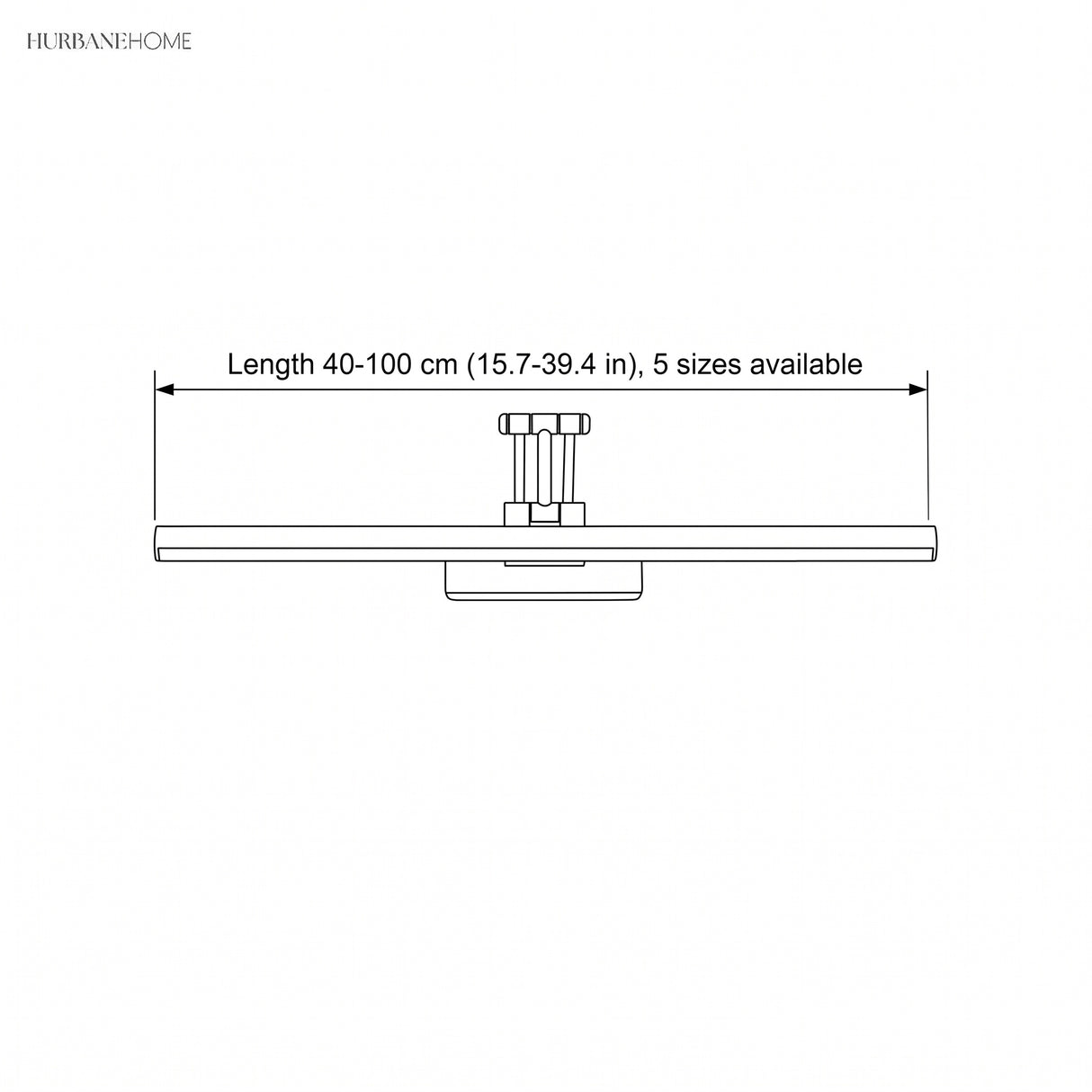 minimalist metal led mirror wall light dimensions