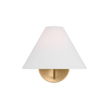 Burke Wall Sconce Modern Linen Shade LED Dimmable Metal Fixture