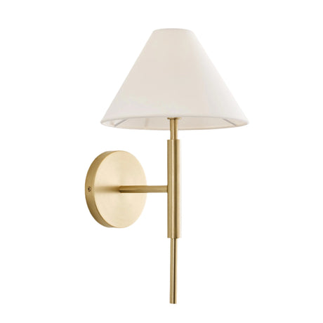 Drew & Jonathan Porteau Linen Shade Wall Sconce - Dimmable Modern
