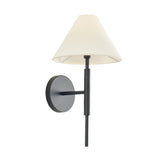 Drew & Jonathan Porteau Linen Shade Wall Sconce - Dimmable Modern