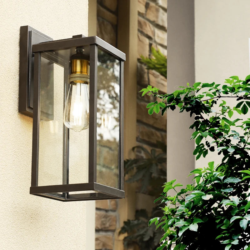Wall lights for driveway providing bright outdoor illumination