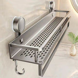 Wall Mounted Bathroom Caddy - Rustproof Metal Shower Organizer with Hooks - Metal Shower Caddy Hanging - Hurbane Home