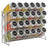 Wall Mounted Spice Rack - 4 Tier Metal Cabinet Organizer Stand - Spice Rack Cabinet - Hurbane Home