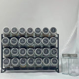 Wall Mounted Spice Rack - 4 Tier Metal Cabinet Organizer Stand - Spice Rack Cabinet - Hurbane Home