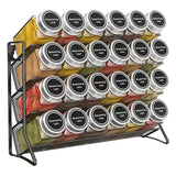 Wall mounted spice rack for kitchen cabinets