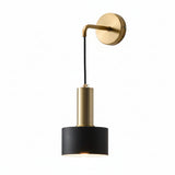 Wall sconce adjustable arm shown from the front