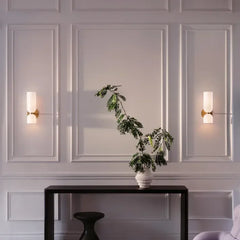 Elenorra Bello Wall Lamp Double Glass Shades, 5.5in x 13.8in