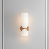 Elenorra Bello Wall Lamp Double Glass Shades, 5.5in x 13.8in