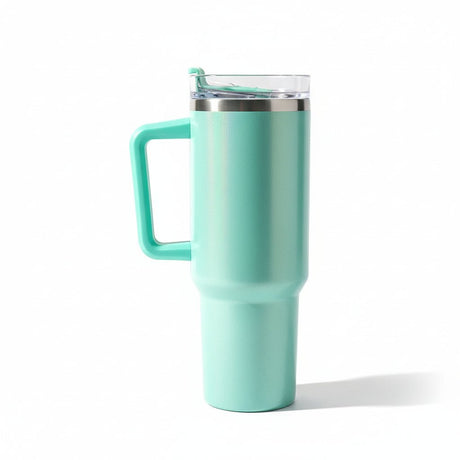 Water Cup - Insulated Stainless Steel Stanley Bottle with Straw, Keeps Drinks Cold - Stainless Steel Tumbler - Hurbane Home