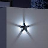 Outdoor LED Wall Light with Sculpted Animal Shapes in Aluminum