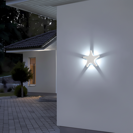 Outdoor LED Wall Light with Sculpted Animal Shapes in Aluminum