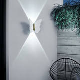 Outdoor LED Wall Light with Sculpted Animal Shapes in Aluminum