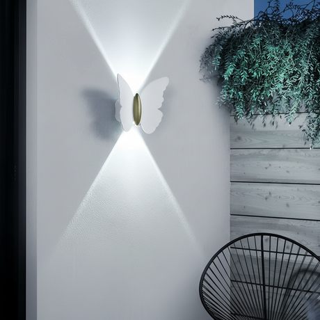 Outdoor LED Wall Light with Sculpted Animal Shapes in Aluminum