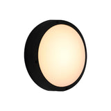 Round LED outdoor porch light detail view 15 showing finish and construction