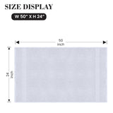 White Bath Towels - 12 Pc Set, 100% Cotton, Soft & Absorbent, 24x50in - Bath Towels - Hurbane Home