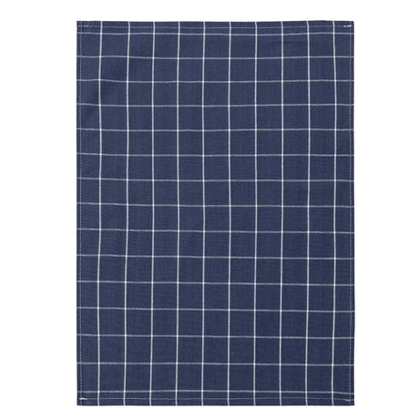 white cotton tea towels blue checkered