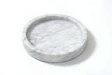 White Marble Soap Tray - Elegant Bathroom Organizer & Dispenser Holder - marble soap tray - Hurbane Home
