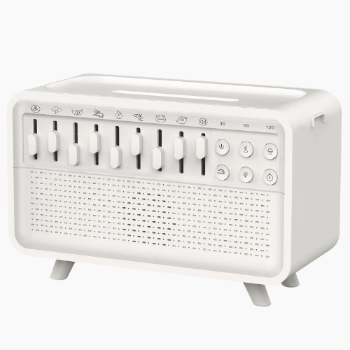 White Noise Sound Machine - Portable Sleep Aid with Bluetooth Speaker and Night Light Humidifier - Hurbane Home