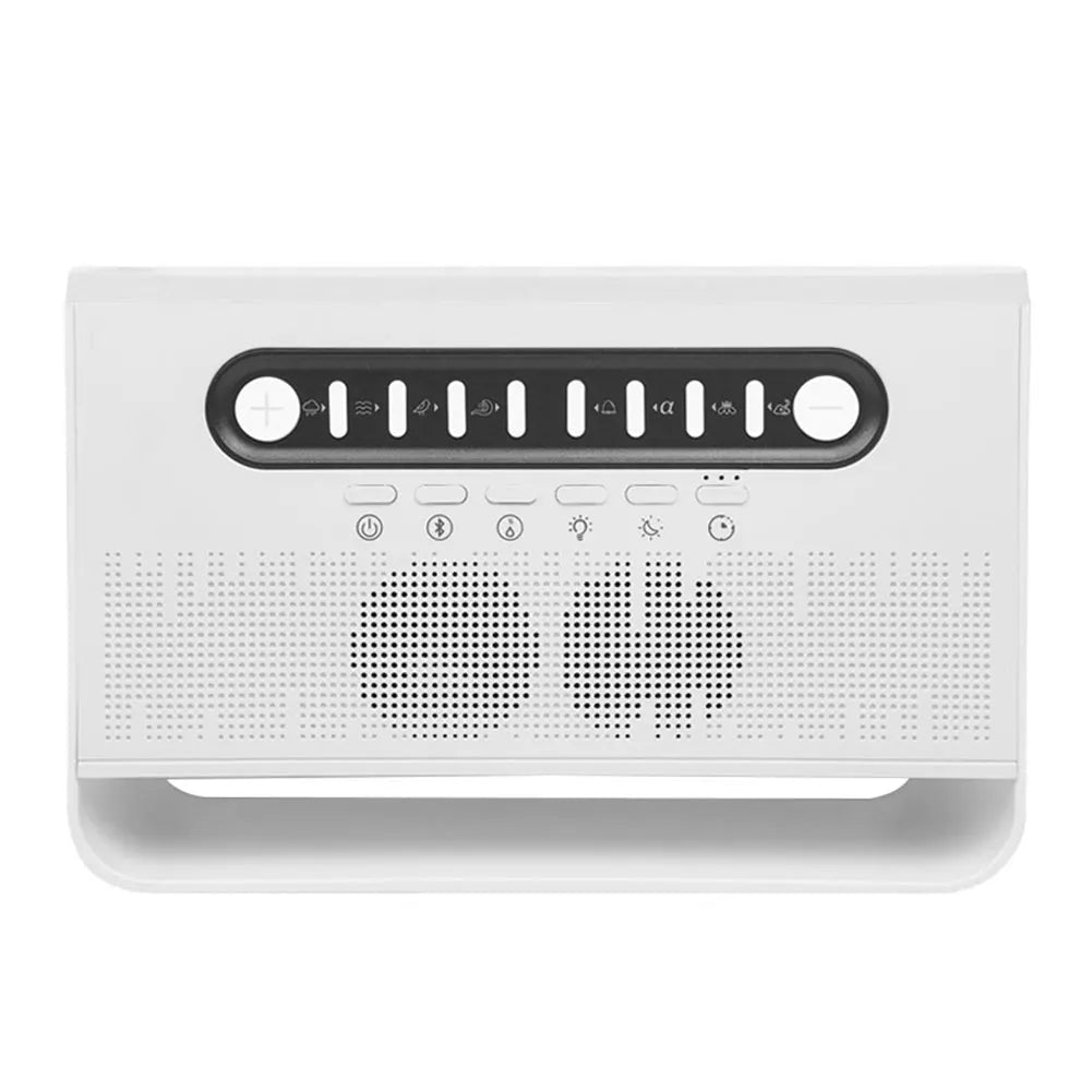 White Noise Sound Machine - Portable Sleep Aid with Bluetooth Speaker and Night Light Humidifier - Hurbane Home