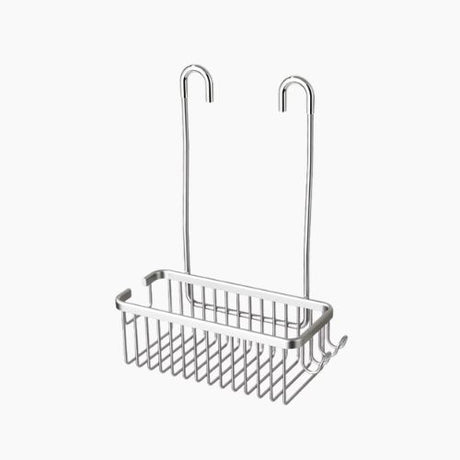 No-Drill Bathroom Shower Rack - Space-Saving Organizer for Toiletries and Essentials