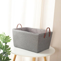 Wicker Laundry Basket – Foldable Rattan Style Storage Basket Large - Woven Laundry Basket - Hurbane Home