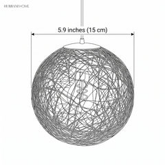 Dimension diagram showing a 5.9 inch globe diameter