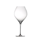 Wide bowl wine glasses showcasing handcrafted crystal design