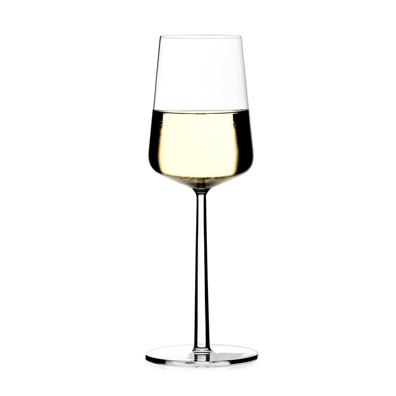 Wine glass gift set arranged for modern dining table