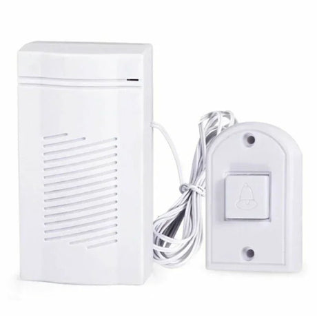 Wired Door Bell – Battery Powered Home Chime With White Button - Wired Doorbell - Hurbane Home