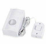 Wired Door Bell – Battery Powered Home Chime With White Button - Wired Doorbell - Hurbane Home