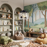 Clear Glass Pendant Light with Animal Figures in a living space