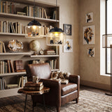Clear Glass Pendant Light with Animal Figures in a bedroom setting