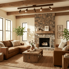 Wood beam multi head track ceiling spotlight additional product view 6