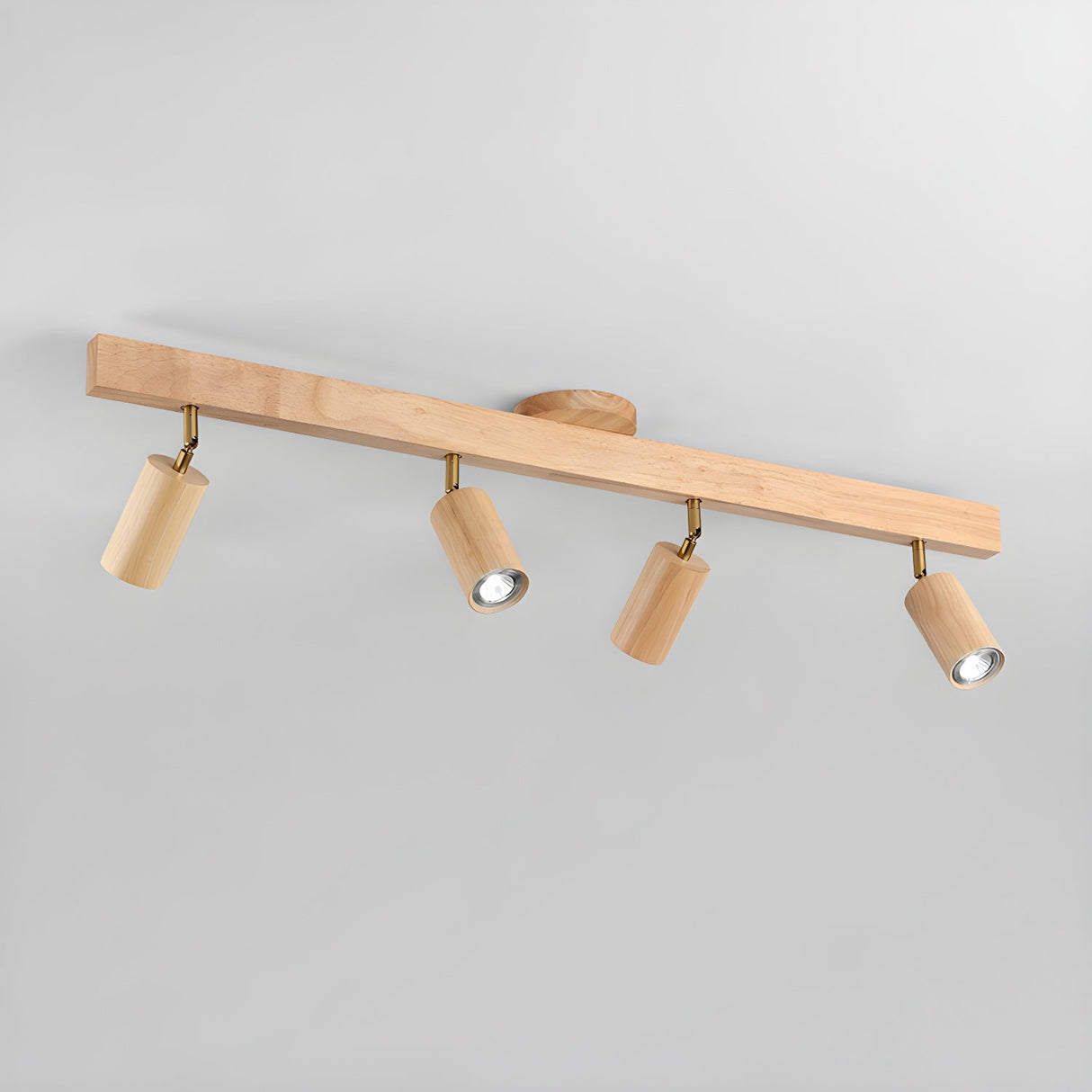 Wood beam multi head track ceiling spotlight additional product view 12