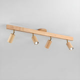 Wood beam multi head track ceiling spotlight additional product view 12
