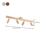Wood beam multi head track ceiling spotlight further product image 16