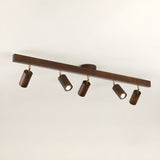 Wood beam multi head track ceiling spotlight further product image 22