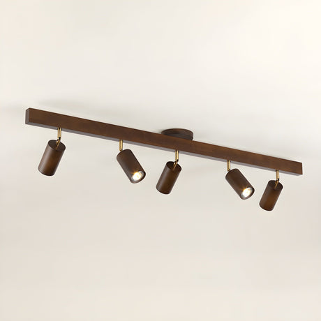 Wood beam multi head track ceiling spotlight further product image 22
