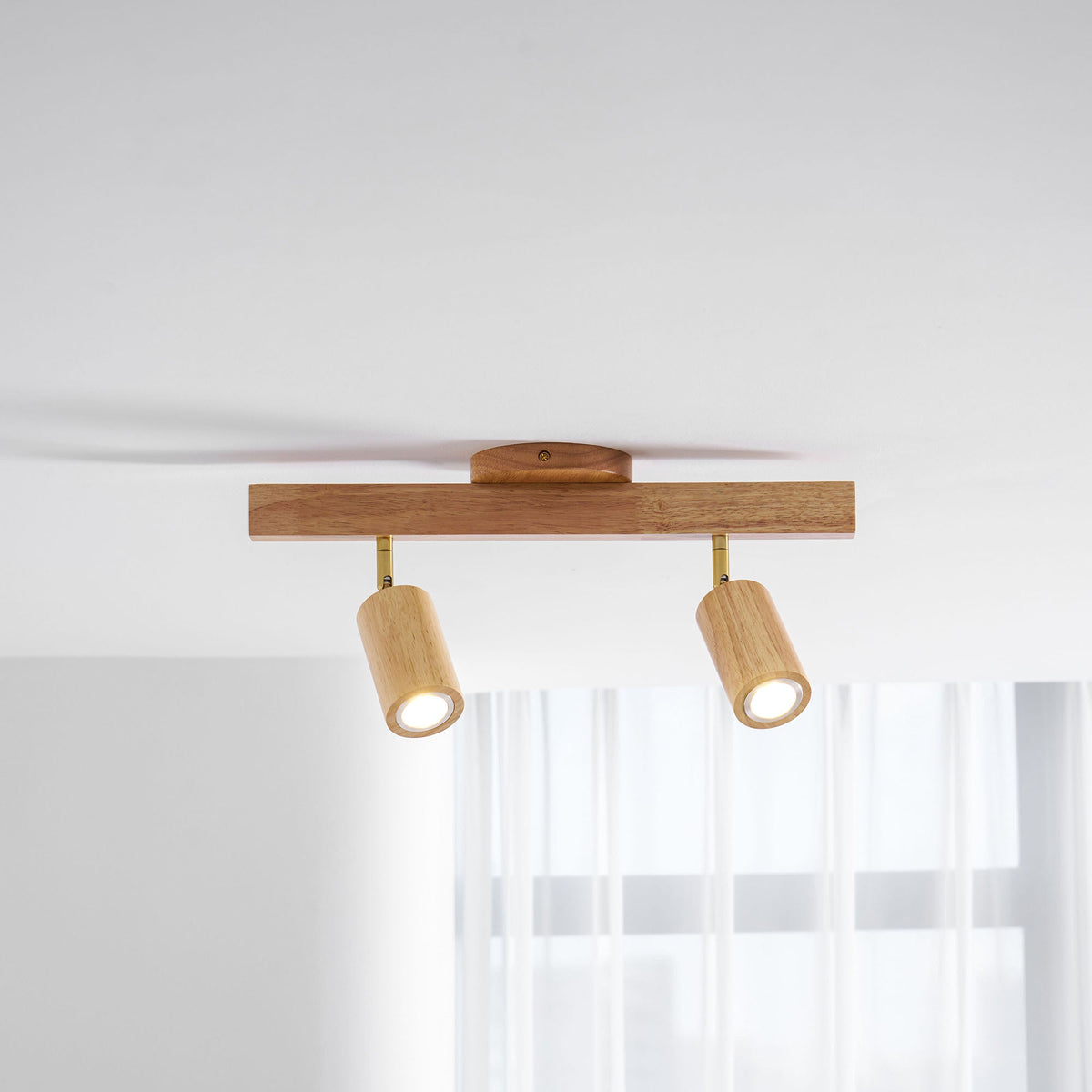 Wood beam multi head track ceiling spotlight additional product view 30