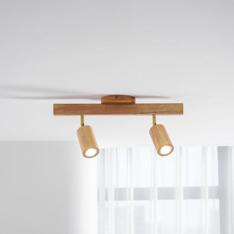 Wood beam multi head track ceiling spotlight additional product view 30