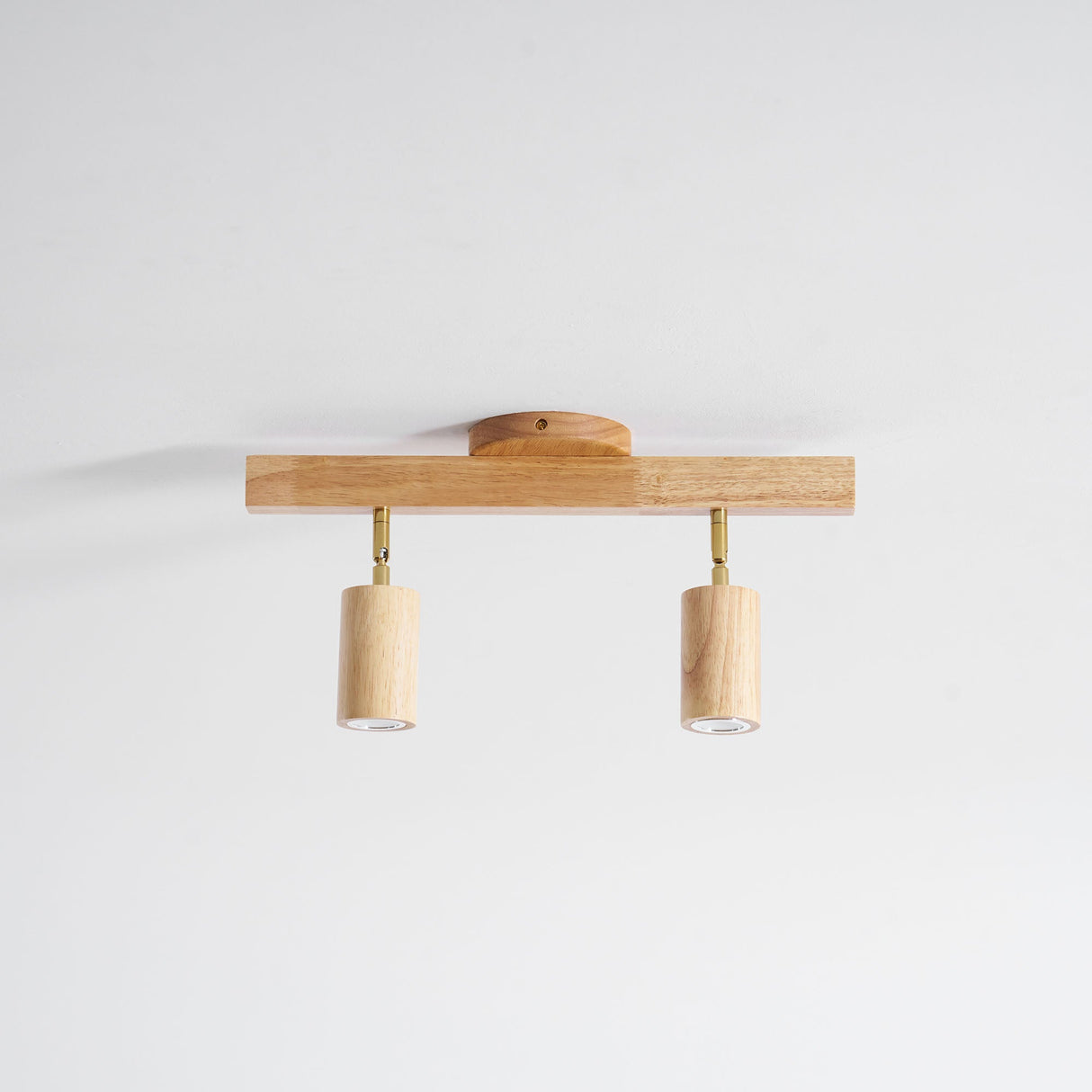 Wood beam multi head track ceiling spotlight alternative angle view 31