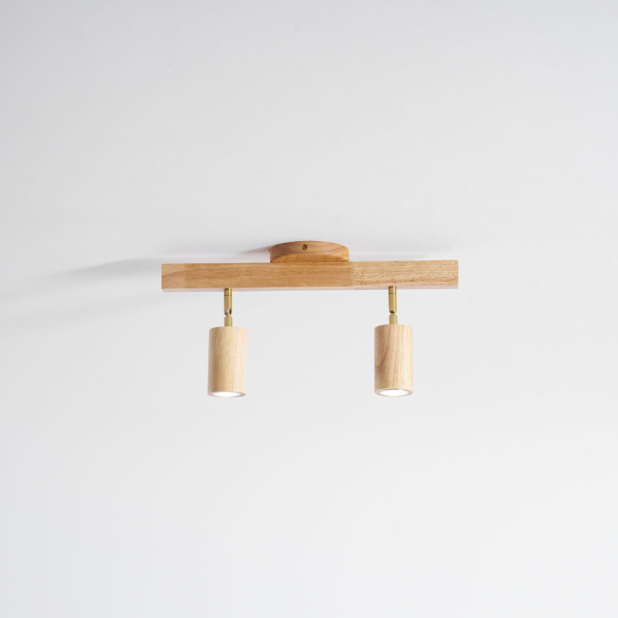 Wood beam multi head track ceiling spotlight colour option view 33