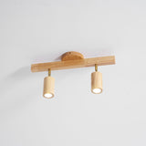 Wood beam multi head track ceiling spotlight further product image 34