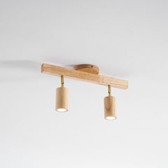 Wood beam multi head track ceiling spotlight supplementary product view 35